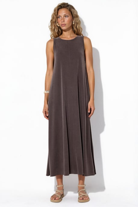 Mouwloze Maxi Jersey Jurk - Image 5