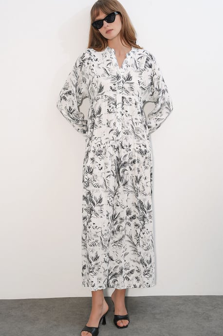 Gepubliceerd V-hals Maxi Jurk - Image 4