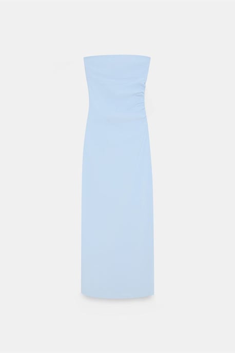 Strapless Bodycon Midi-jurk met Split - Image 5