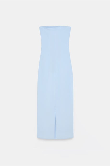 Strapless Bodycon Midi-jurk met Split - Image 6