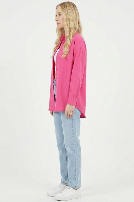 Ontspannen Fit Poplin Shirt met Knopen Sluiting - Image 2