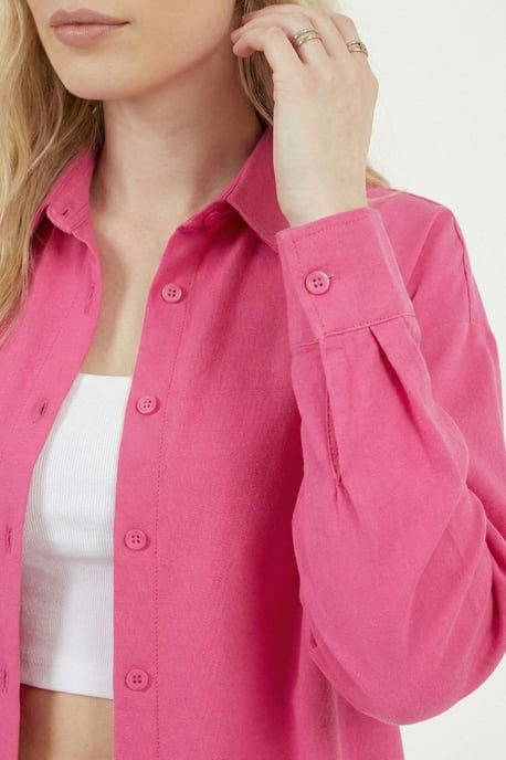 Ontspannen Fit Poplin Shirt met Knopen Sluiting - Image 4