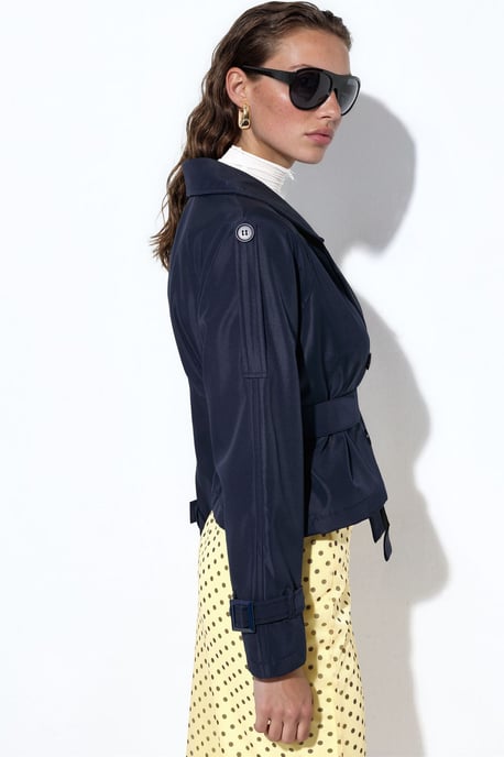 Korte Bouwde Trenchcoat - Image 2