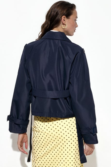 Korte Bouwde Trenchcoat - Image 3