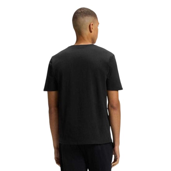 Boss Heren Logo Polycotton Regular T-Shirt (Zwart) - Image 2