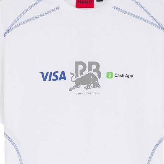 Hugo Unisex Volwassen Crew Neck Korte Mouwen Competitie T-Shirt (Wit) - Image 3
