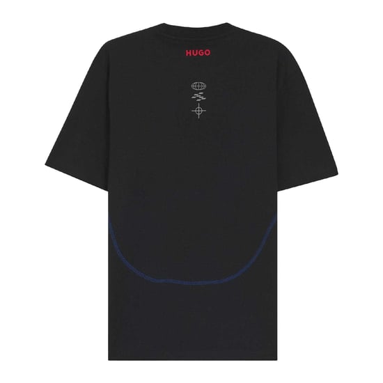 Hugo Unisex Volwassen Crew Neck Korte Mouwen Wedstrijd T-Shirt (Zwart) - Image 2