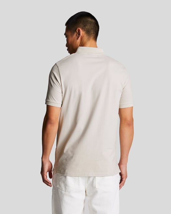 Men's Lyle And Scott Rally Tipped Polo Shirt in Beige - Image 2