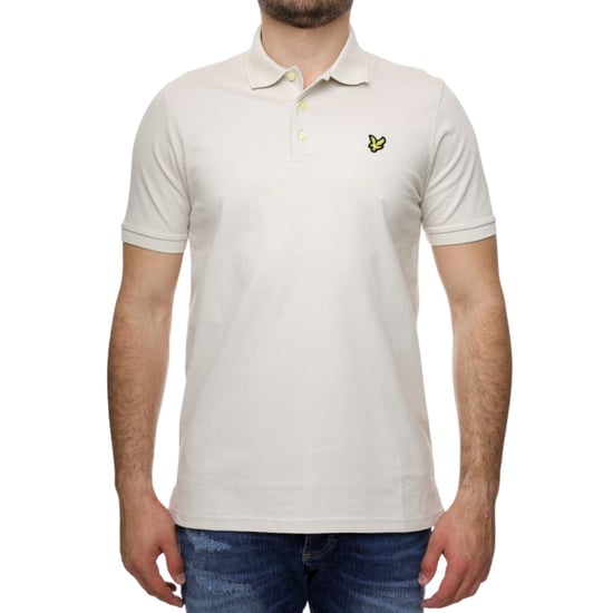 Men's Lyle And Scott Rally Tipped Polo Shirt in Beige - Image 6
