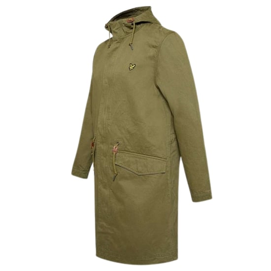 Lyle & Scott Lichen groene fishtail parka jas - Image 3