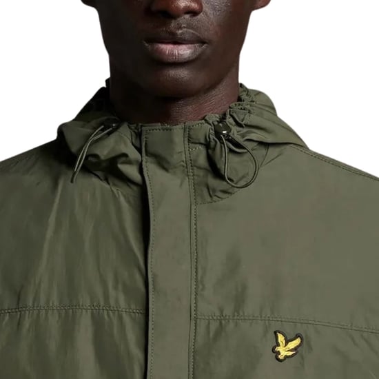 Lyle & Scott jack met capuchon en zakken - Olijfgroen - Image 4