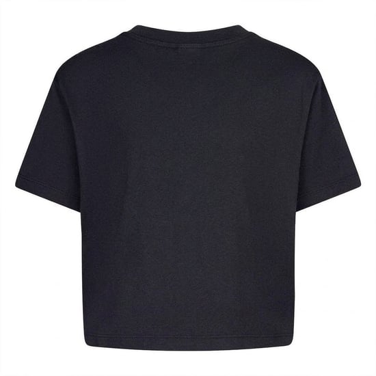 Nike Meisjes Just Do It Metallic Cropped Boxy T-Shirt (Zwart) - Image 2