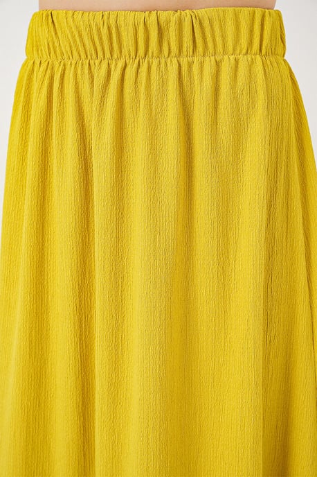 Gestructureerde Maxi Breirok met Elastische Taille - Image 6