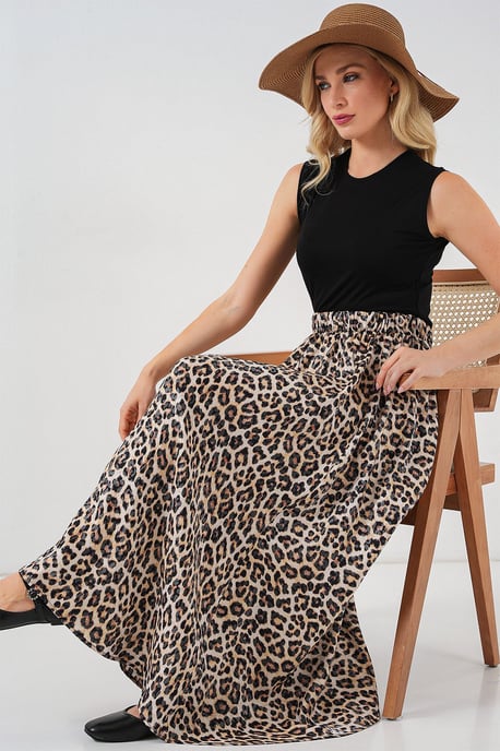 Maxi Rok met Elastische Taille - Image 3