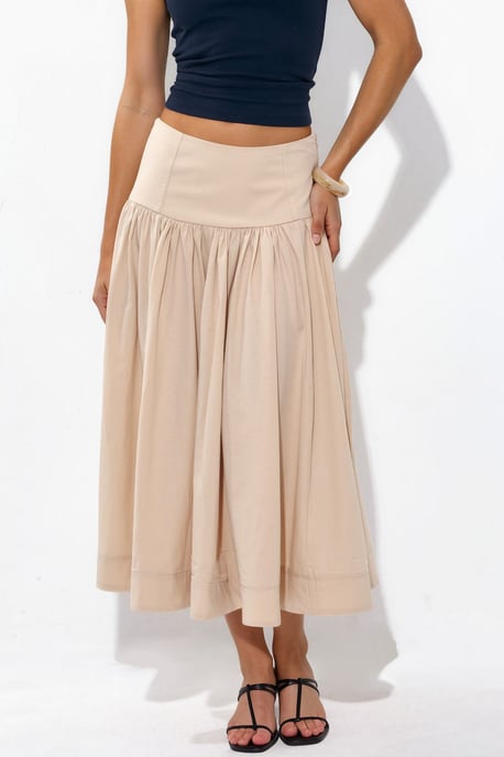 Hoge Taille A-Lijn Midi Rok - Image 1