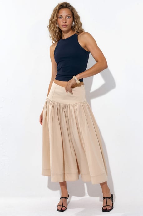Hoge Taille A-Lijn Midi Rok - Image 5