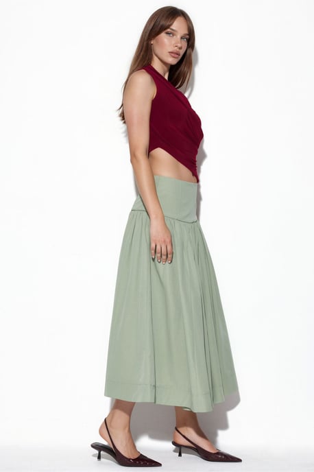 Hoge Taille A-Lijn Midi Rok - Image 4