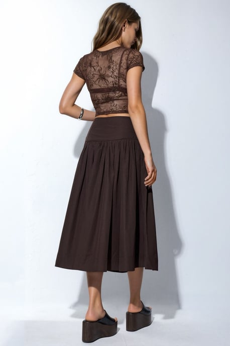 Hoge Taille A-Lijn Midi Rok - Image 3