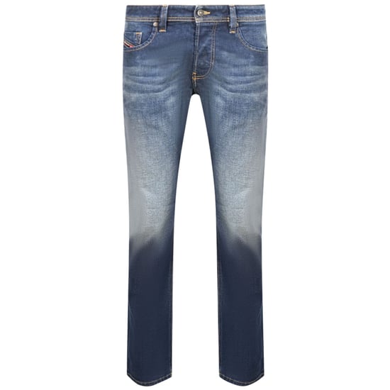 Diesel Larkee-X Straight Fit Stone Washed donkerblauwe jeans - Image 1