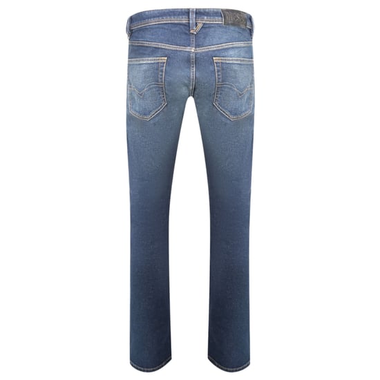 Diesel Larkee-X Straight Fit Stone Washed donkerblauwe jeans - Image 2