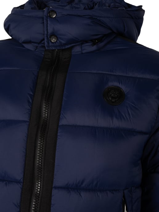 Plein Sport Padded Taped Sleeve Navy Blue Jacket - Image 6