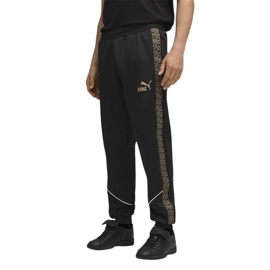 Puma Mannen King Anthem Slim Trainingsbroek (Zwart/Goud) - Image 3