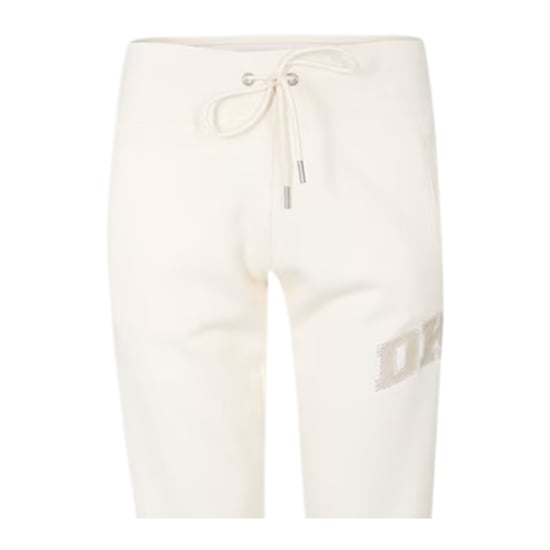 DKNY Dames Logo Geribbelde Manchetten Joggers (Pebble) - Image 3