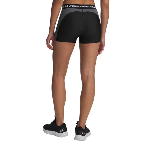 Under Armour Dames Geribbelde Compressie Shorts (Zwart) - Image 2