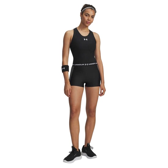 Under Armour Dames Geribbelde Compressie Shorts (Zwart) - Image 3