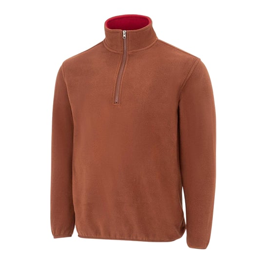 Donnay Heren Quarter Zip Fleecejack (Bruin) - Image 3