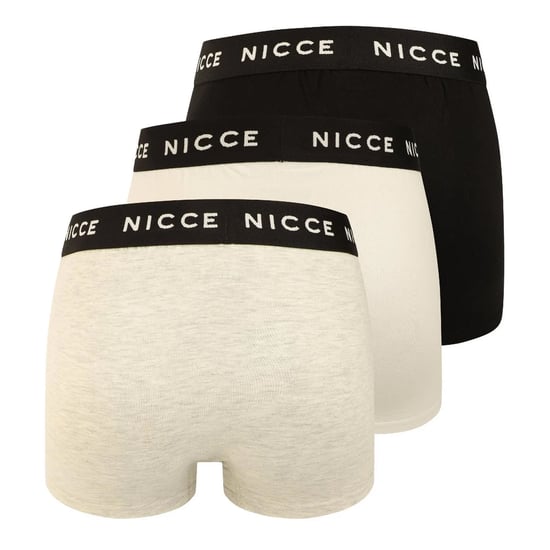 Nicce Heren Lurzem Boxershorts (Verpakt per 3) (Zwart/Grijs/Wit) - Image 2