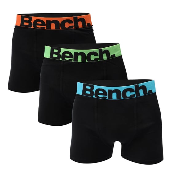 Bench Mannen Actie Logo Boxer Shorts (Verpakking van 3) (Zwart) - Image 1