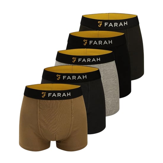 Farah Heren Carmi Boxershorts (Verpakking van 5) (Multikleur) - Image 1