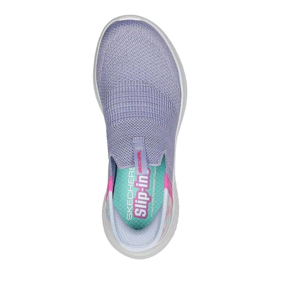Skechers Meisjes Ultra Flex 3.0 Tie Dye Instap Schoenen (Lavendel) - Image 3