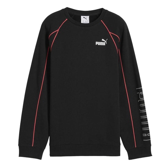 Puma Kinderen Sportstyle Relaxed Fit Raglan Lange Mouwen Sweatshirt (Puma Zwart) - Image 1
