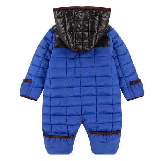 Nike Baby-sneeuwpak met capuchon, lange mouwen en geruit patroon (Koninklijk Spel) - Image 2