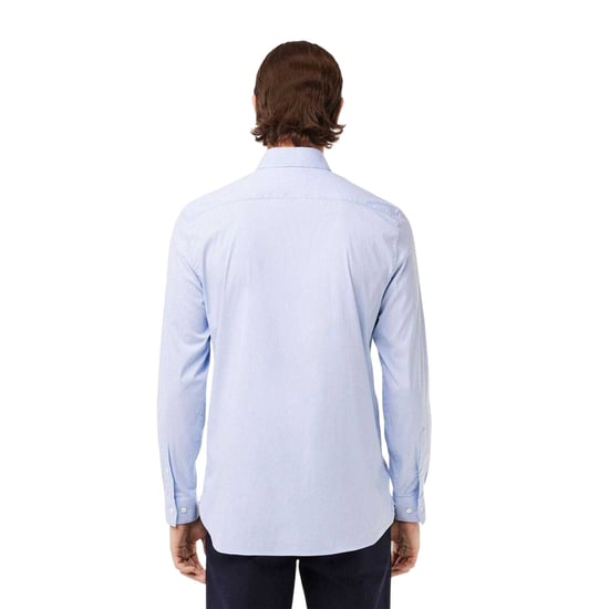 Lacoste Heren Gestreepte Slim Fit Overhemd (Lichtblauw) - Image 2