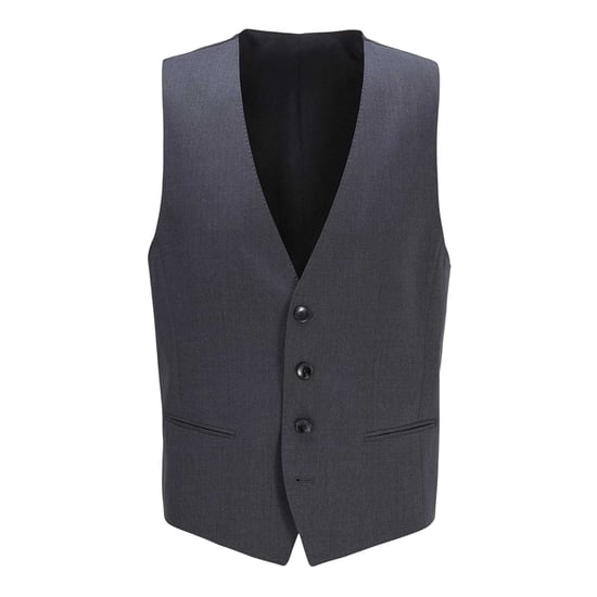 Boss Heren Wilson Virgin Wool Gilet (Donkergrijs) - Image 1