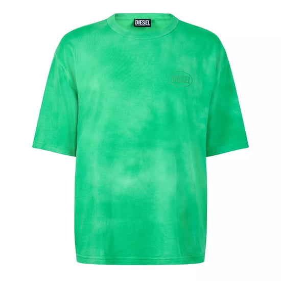 Diesel Heren Logo gewassen T-shirt (Fern Green) - Image 1