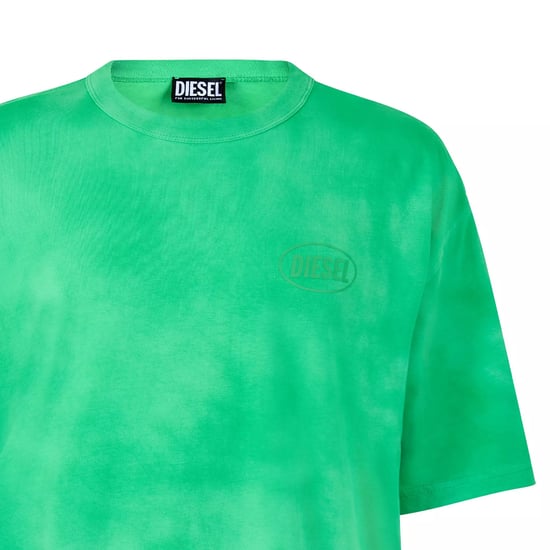 Diesel Heren Logo gewassen T-shirt (Fern Green) - Image 3