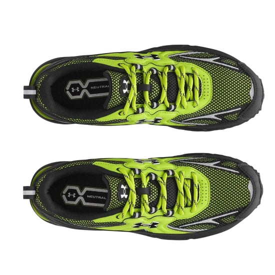Under Armour Dames Apparition Tech Logo Leren Sneakers (Groen) - Image 3