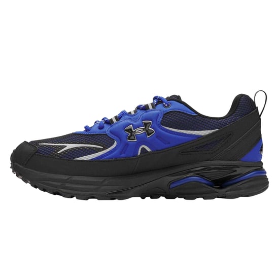 Under Armour Dames Apparition Tech Logo Lederen Sneakers (Blauw) - Image 2