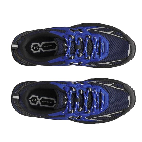 Under Armour Dames Apparition Tech Logo Lederen Sneakers (Blauw) - Image 3
