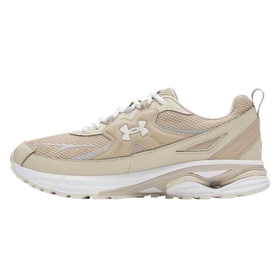 Under Armour Dames Apparition Tech Logo Leren Sneakers (Bruin) - Image 2