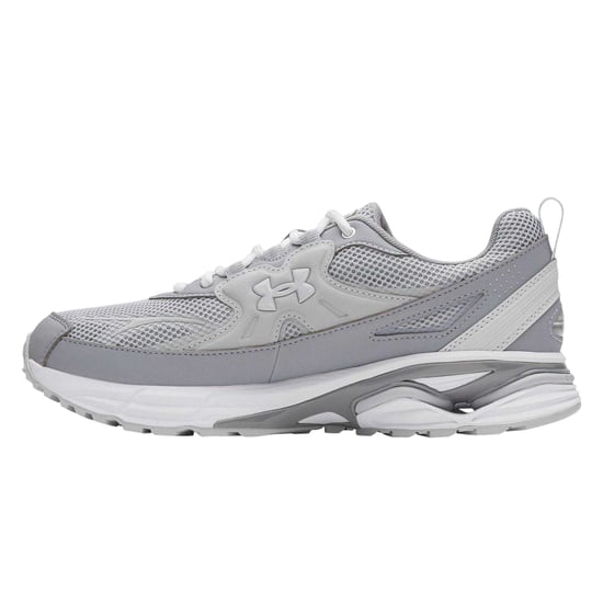 Under Armour Dames Apparition Tech Logo Leren Sneakers (Frost Grijs) - Image 2