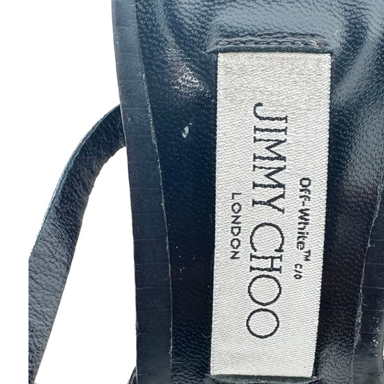 Jimmy Choo x Off-White Jane 100 Stiletto in Zwart Leer - Image 6