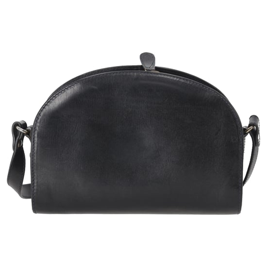 A.P.C Demi Lune Schoudertas in Donkerblauw Leer - Image 3