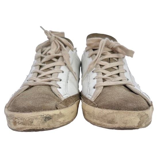 Golden Goose Super-Star Sneakers in Wit Leer en Suède - Image 3