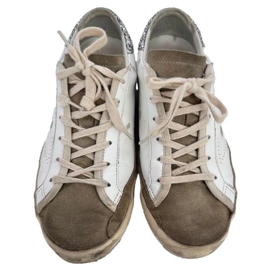 Golden Goose Super-Star Sneakers in Wit Leer en Suède - Image 4