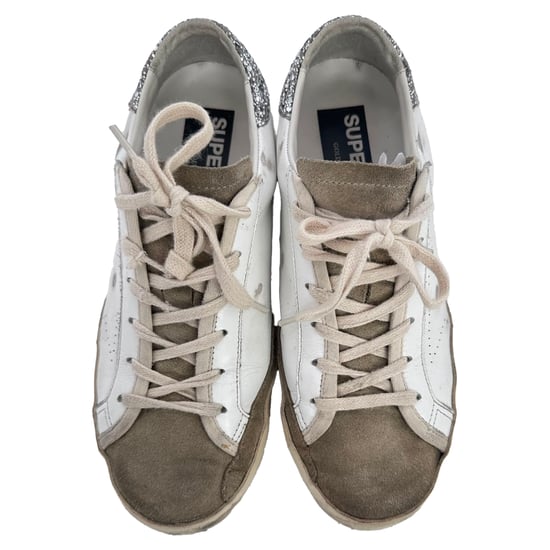 Golden Goose Super-Star Sneakers in Wit Leer en Suède - Image 5